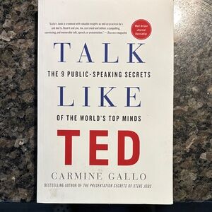 Talk Like TED Book by Carmine Gallo